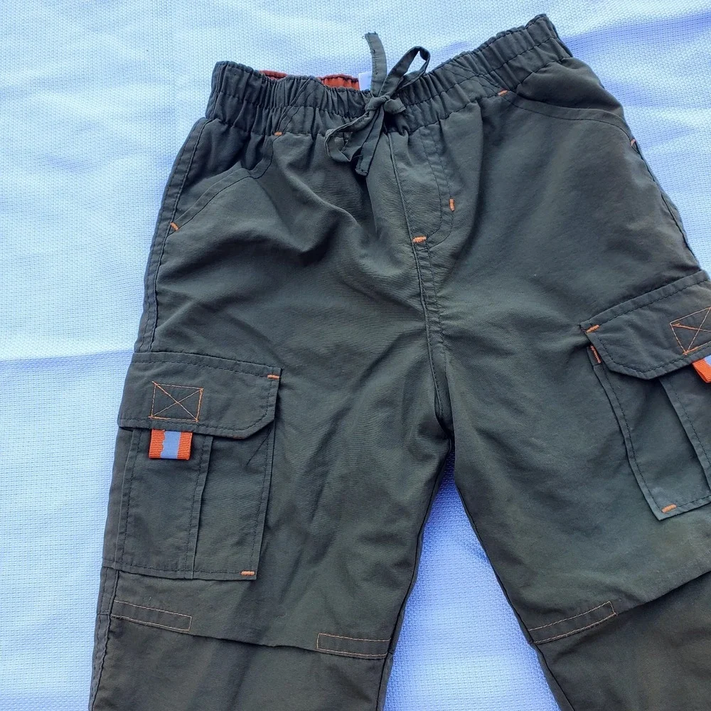 Wonder Kids Boy's Insulated Cargo Pants ◇‎ Army Green ◇ Size 18 Months